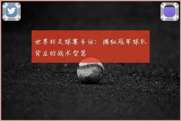 世界杯足球赛专访：揭秘冠军球队背后的战术智慧